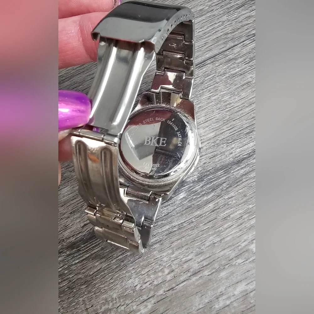 BKE Silver and Black Women's Watch